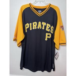 Pittsburgh Pirates Jersey Men's XXL Black Blank Stitches MLB NWT